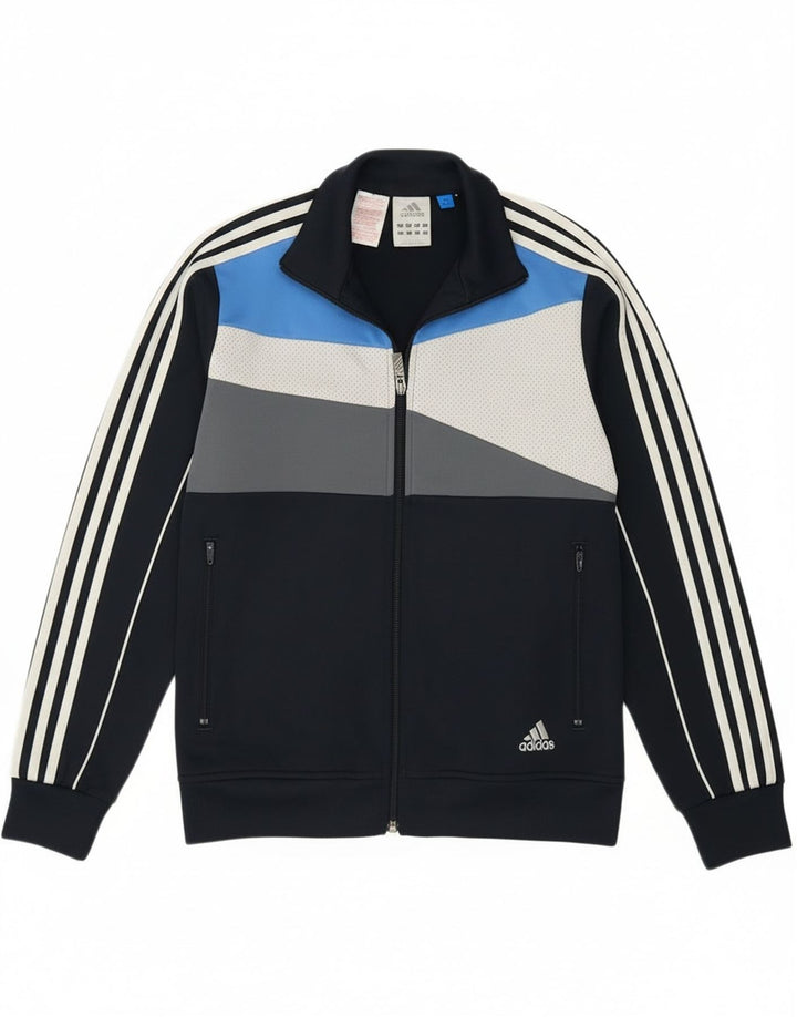 Giacca da tuta da ragazzo Adidas 13-14 anni Blu navy Colourblock
