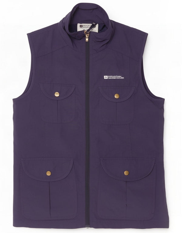 Gilet pratico da donna Mountain Warehouse UK 8 piccolo in nylon blu navy