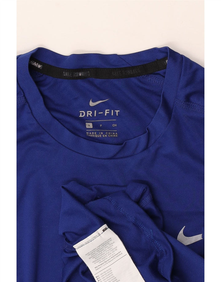 T-shirt Nike Dri Fit da uomo, piccola, in poliestere blu