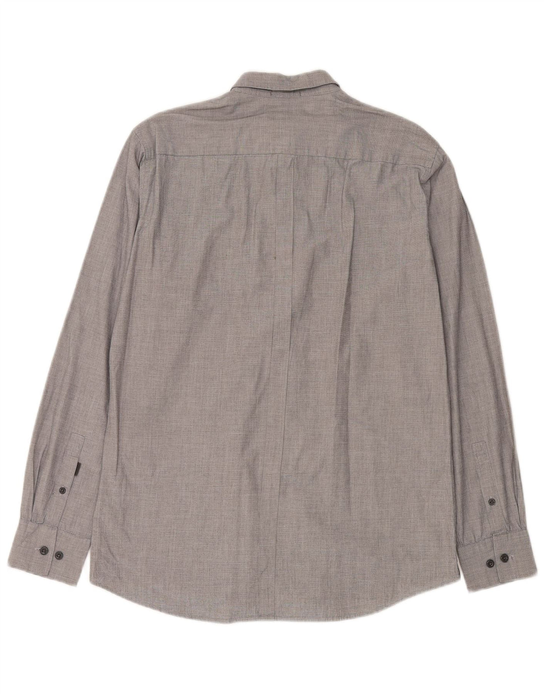 Camicia da uomo DKNY in cotone gessato grigio medio