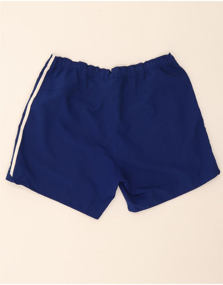 Pantaloncini sportivi da uomo Adidas in poliestere blu medio