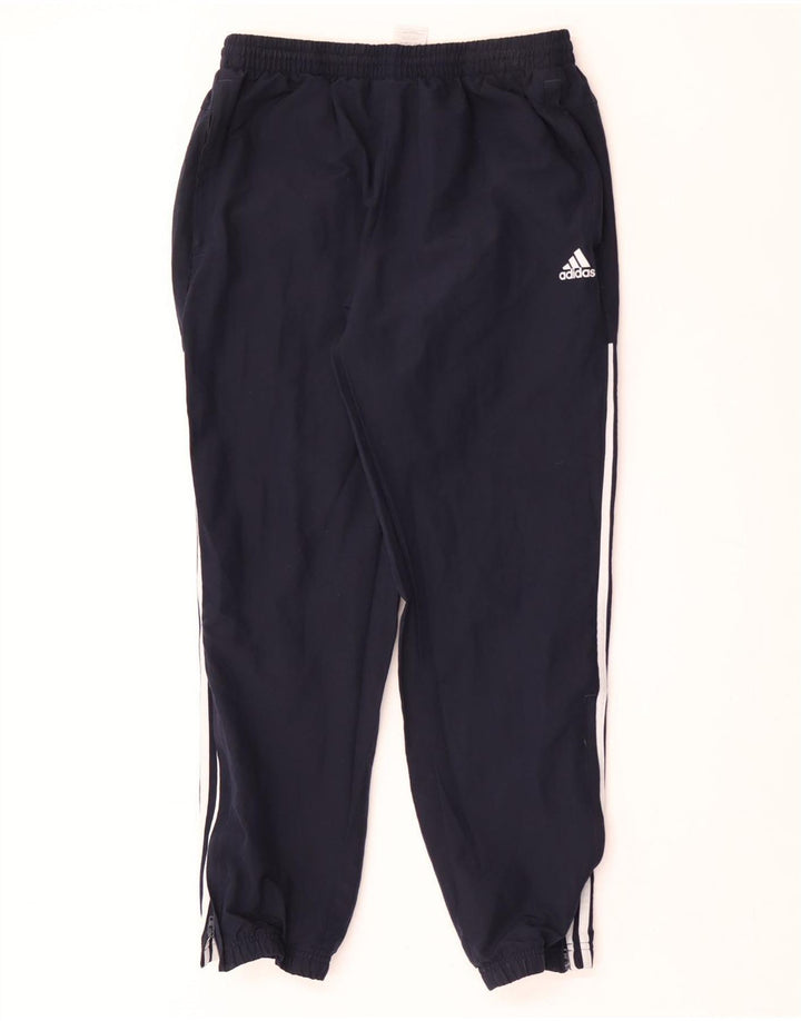 Pantaloni da tuta da uomo Adidas Joggers grandi in poliestere blu navy