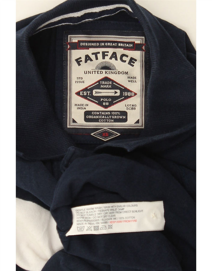 Polo da uomo FAT FACE XS in cotone color block blu navy