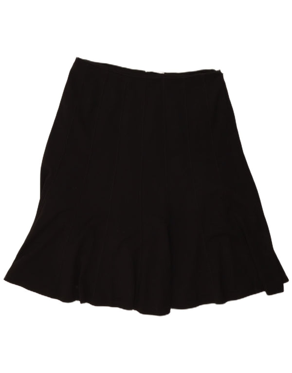Gonna a trapezio da donna Marks & Spencer UK 18 XL W40 poliestere nero