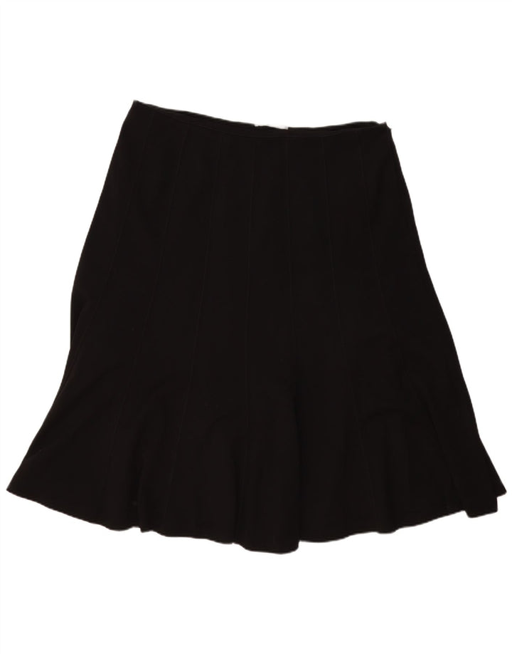 Gonna a trapezio da donna Marks & Spencer UK 18 XL W40 poliestere nero