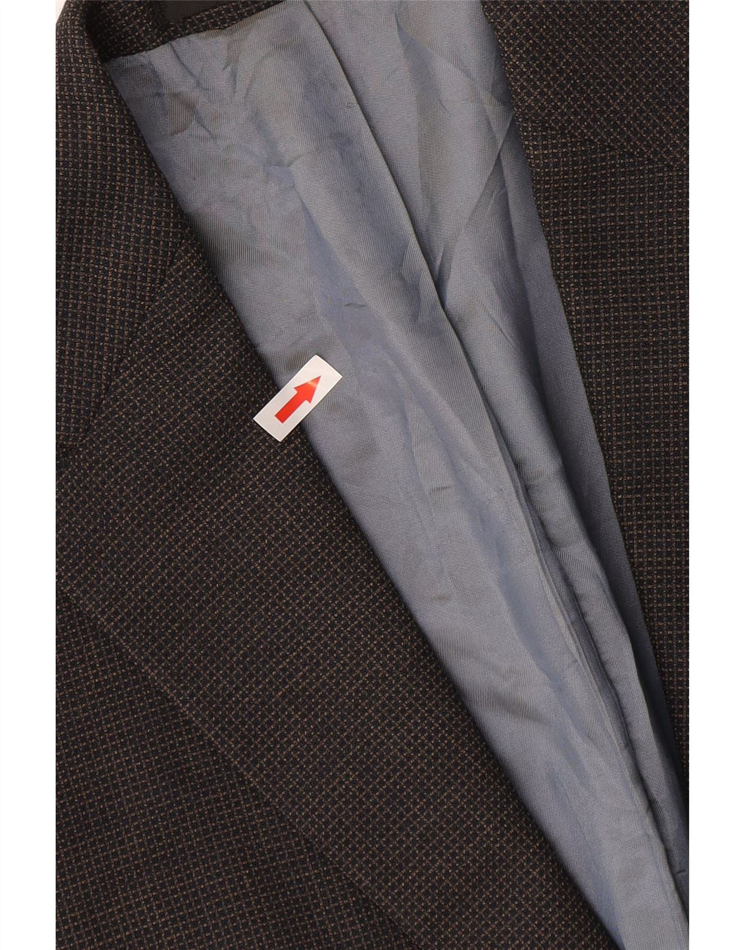 Giacca blazer corta da uomo Marks & Spencer UK 40 medio blu navy a quadri