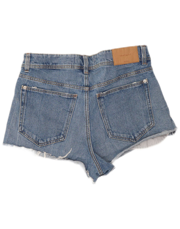 Pantaloncini di jeans Trafaluc da donna Zara EU 34 2XS W24 Cotone blu
