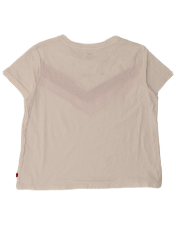 T-shirt grafica da donna Levi's Top UK 18 XL White Colourblock