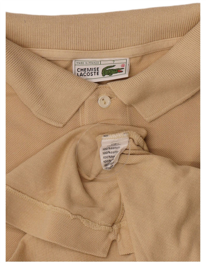 Polo da uomo Lacoste taglia 7 2XL cotone beige