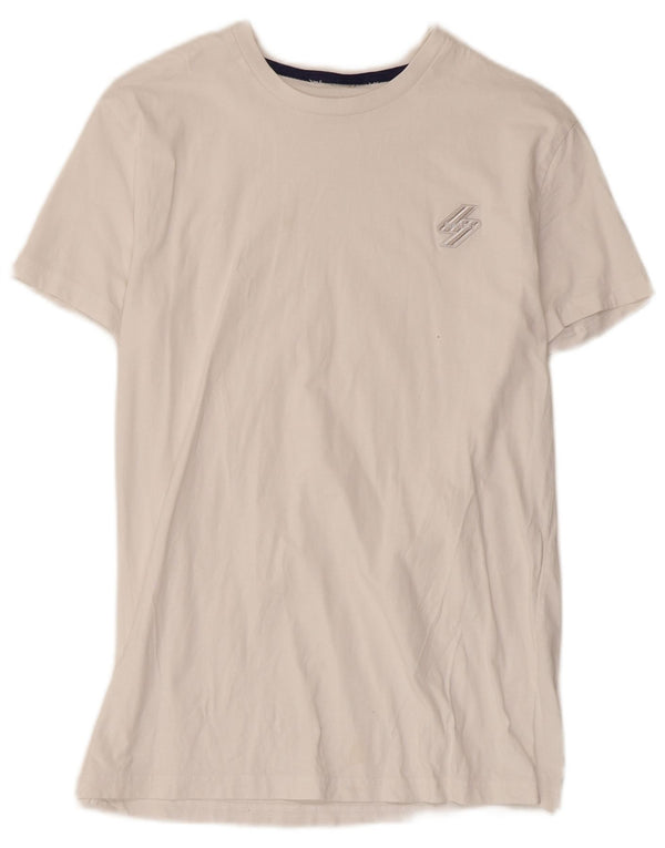 T-shirt da donna Superdry Top UK 10 piccola bianca