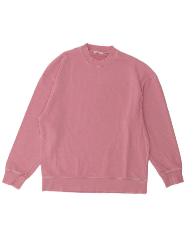 Cos Mens Loose Fit Felpa Jumper XS Rosa Cotone