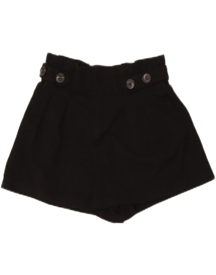 Pantaloncini casual a vita alta Zara Trafaluc da donna medi W26 poliestere nero