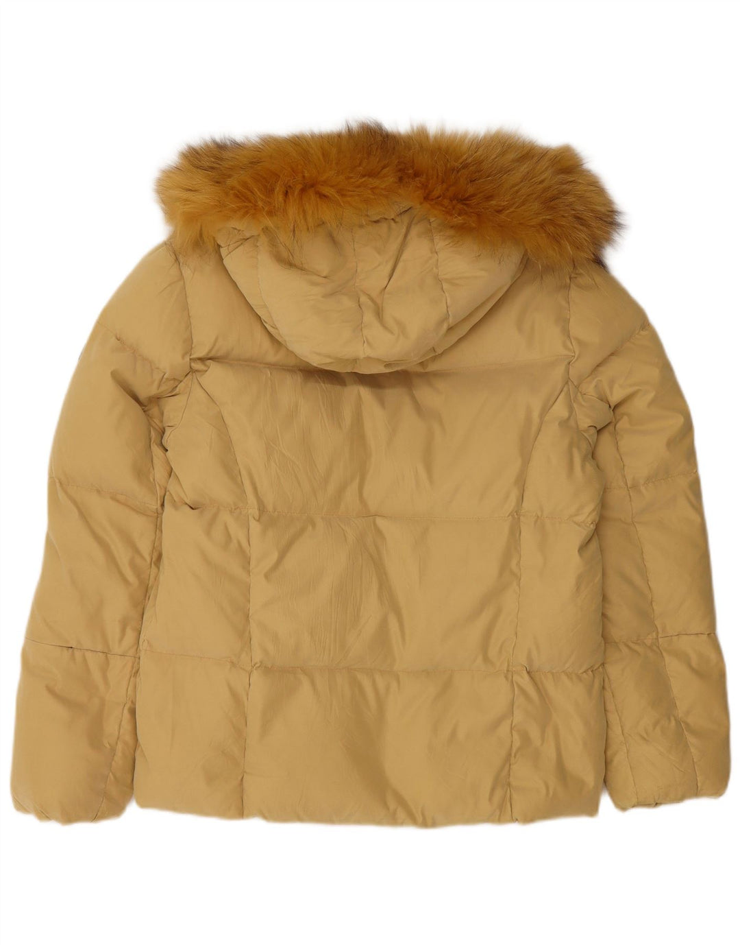 Giacca imbottita con cappuccio da donna Chateu Beau Cadre IT 44 poliestere giallo medio