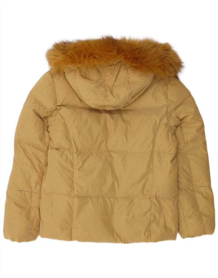 Giacca imbottita con cappuccio da donna Chateu Beau Cadre IT 44 poliestere giallo medio