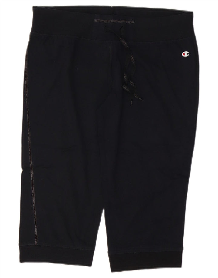 CHAMPION Pantaloncini sportivi Bermuda Heritage Classics da donna UK 14 Large Nero
