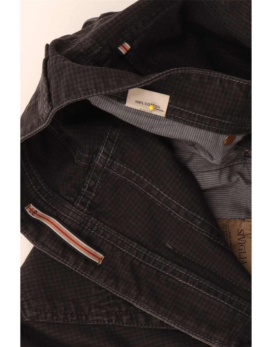 Jeans dritti da uomo SIVIGLIA W31 L32 cotone pied de poule nero