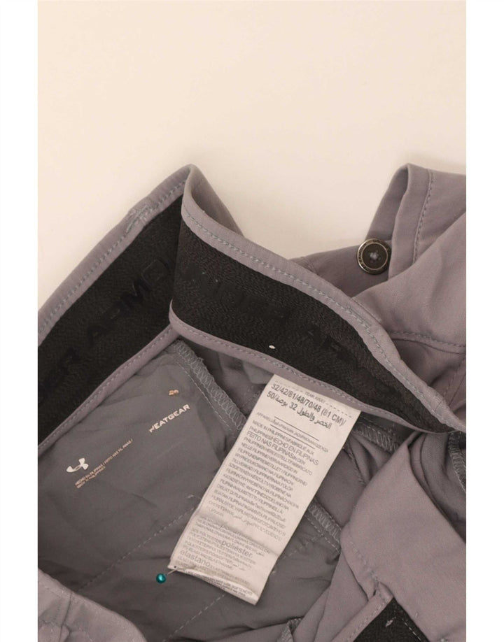 Pantaloncini chino da uomo Under Armour Heat Gear W32 nylon grigio medio