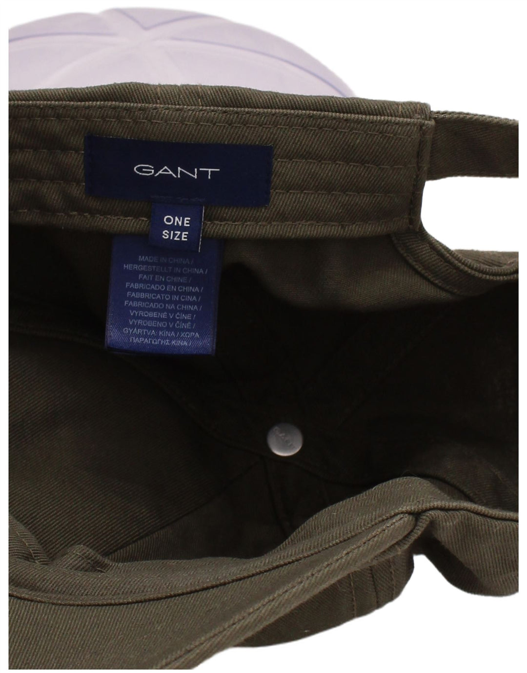Berretto da baseball da uomo Gant taglia unica in cotone kaki