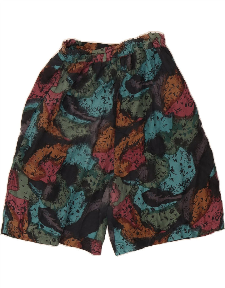 VINTAGE Womens Abstract Pattern High Waist Shorts Small W26 Multicoloured Vintage Vintage and Second-Hand Vintage from Messina Hembry 