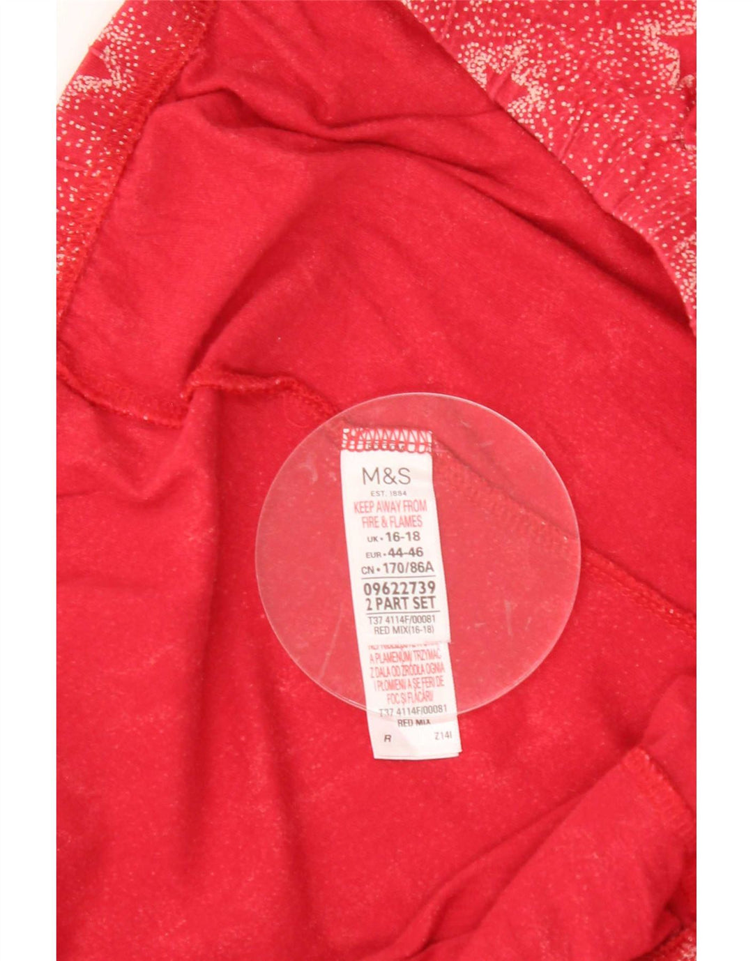Pantaloni casual da donna Marks & Spencer con motivo astratto UK 16/18 Large W36