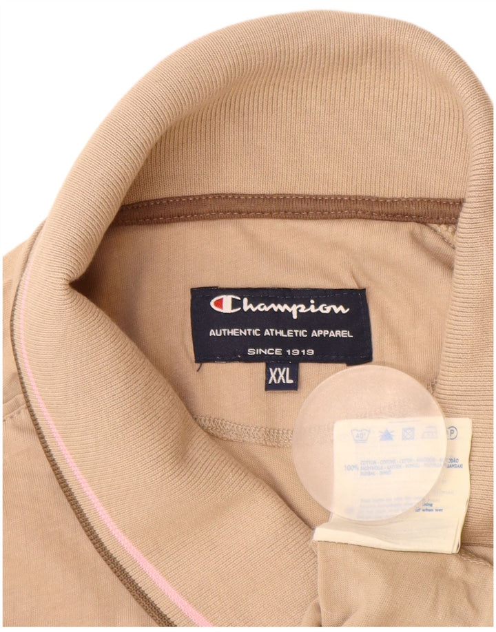 Polo da uomo CHAMPION 2XL in cotone beige