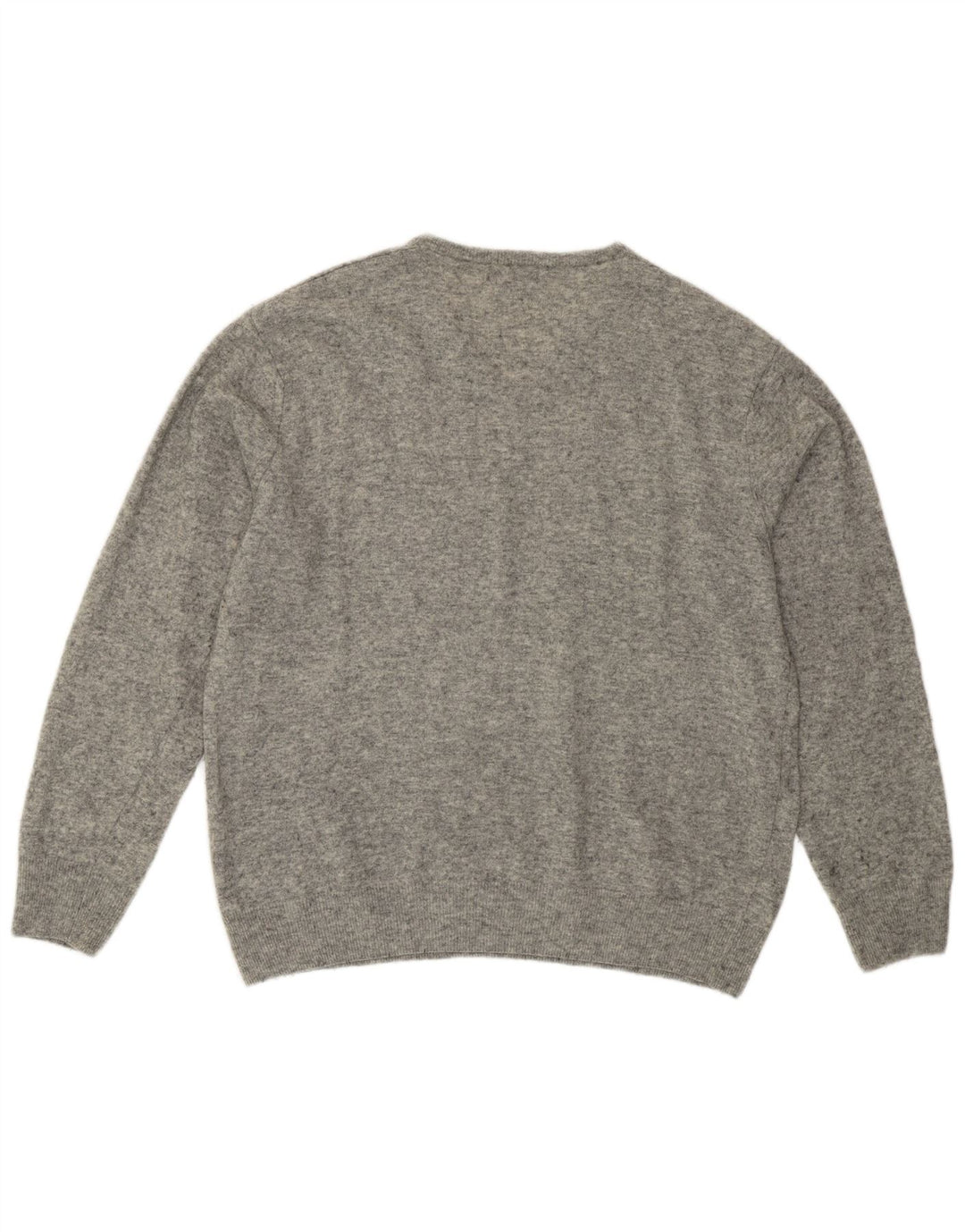 Maglione Kappa da uomo con scollo a V XL grigio lana d'agnello