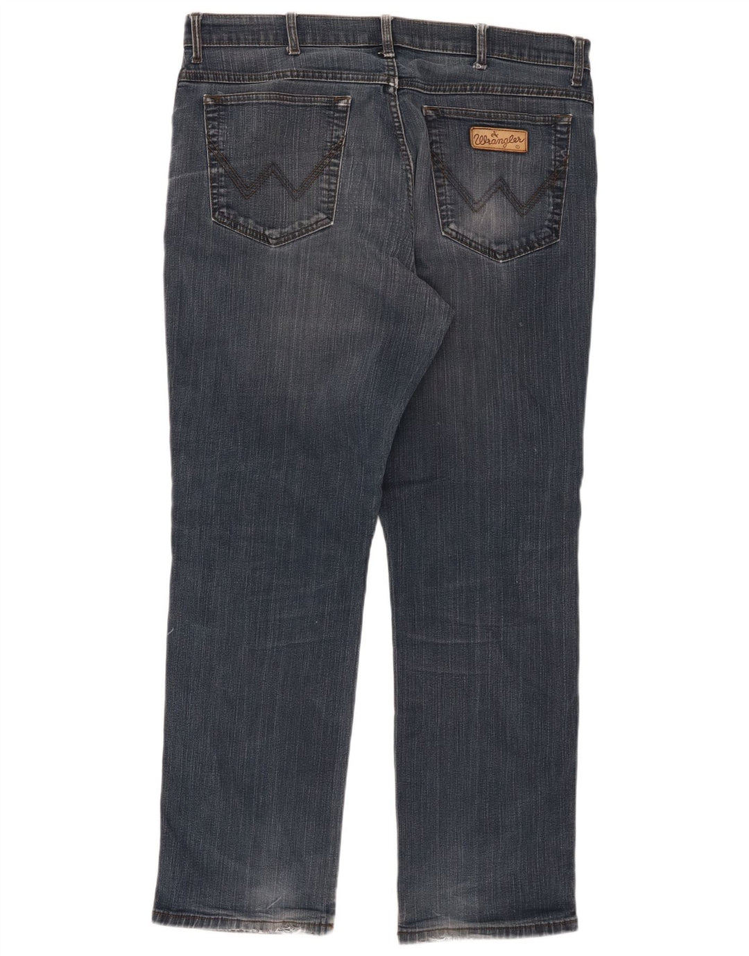 Jeans dritti da uomo Wrangler W38 L32 cotone blu navy