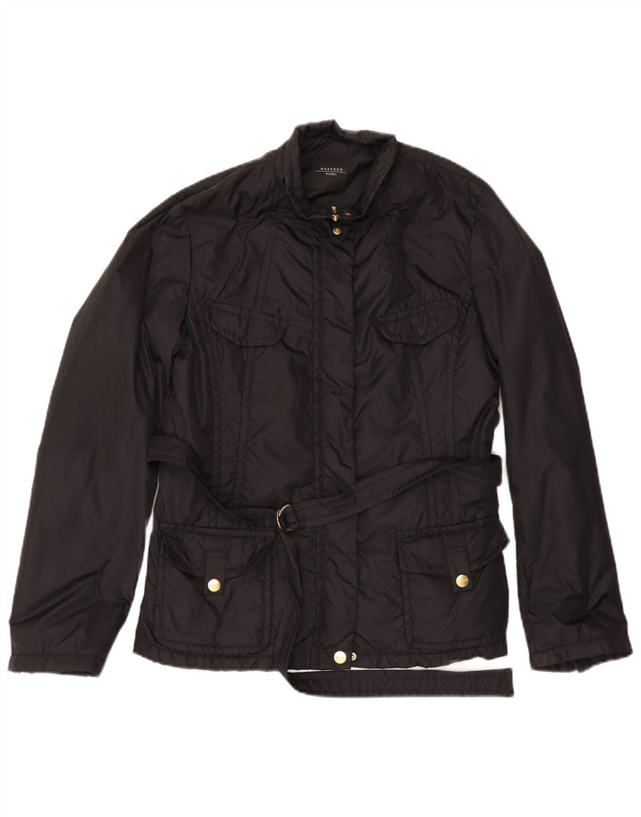 Giacca utility da fine settimana da donna Max Mara UK 18 XL nera in poliammide