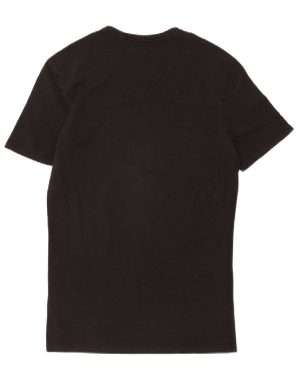 Guess T-shirt grafica extra slim da uomo XS in cotone nero