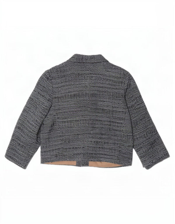 L.K. Giubbotto bomber da donna Bennett UK 12 medio cotone screziato blu navy