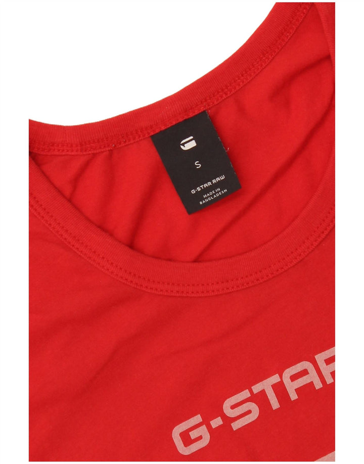 T-shirt grafica da donna G-Star Top UK 10 piccola rossa