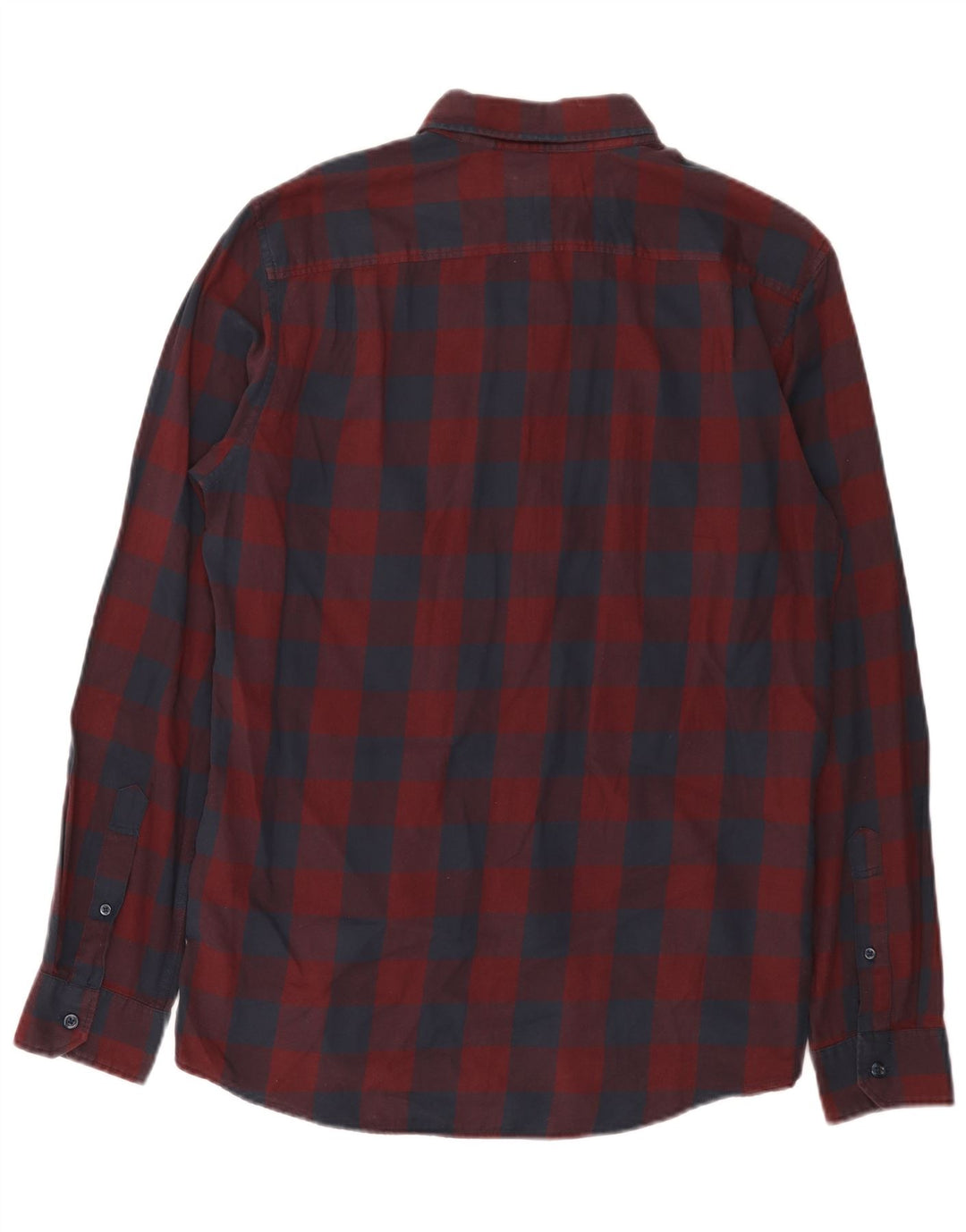 Camicia da uomo classica Jack Wills in cotone a quadretti bordeaux medio
