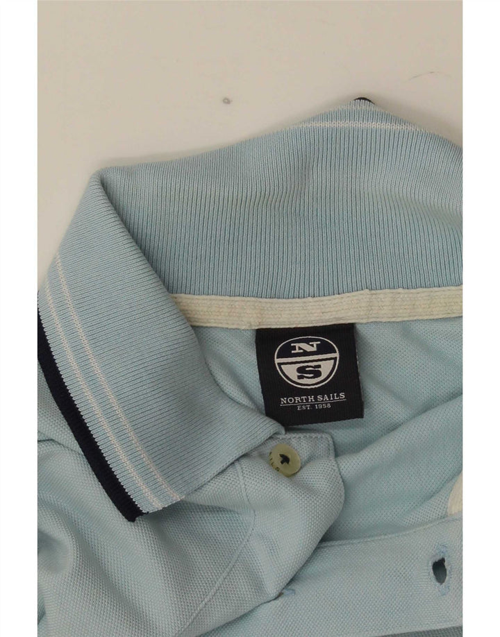 Polo da uomo North Sails Small in cotone blu