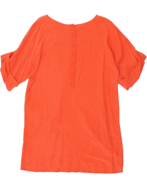 KOOKAI Womens Oversized Shift Dress IT 38 XS Orange Silk