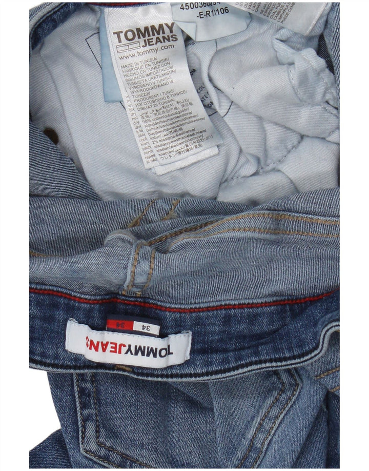 Jeans slim da uomo Tommy Hilfiger W34 L34 cotone blu