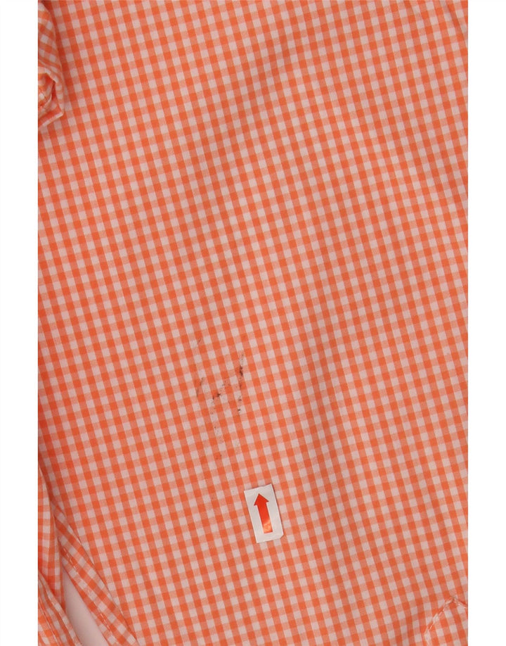 Camicia da uomo Izod grande in cotone a quadretti rosa