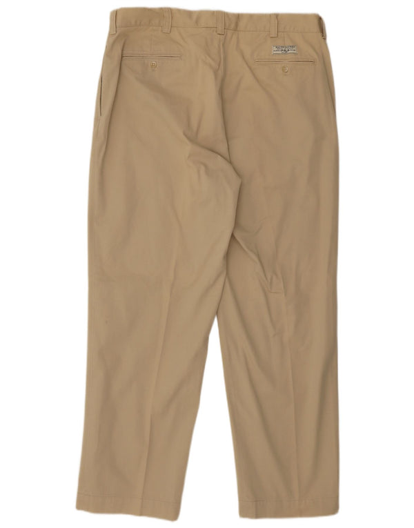 Pantaloni chino dritti da uomo Polo Ralph Lauren W38 L30 cotone beige
