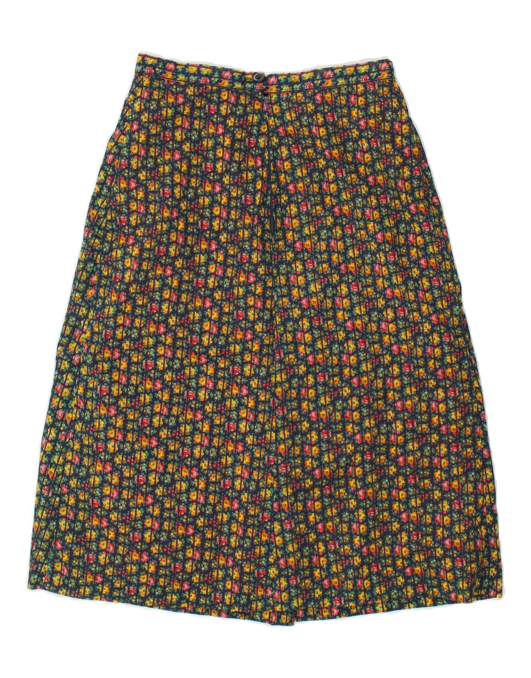 VINTAGE Womens A-Line Skirt W26 Small Multicoloured Floral Vintage Vintage and Second-Hand Vintage from Messina Hembry 