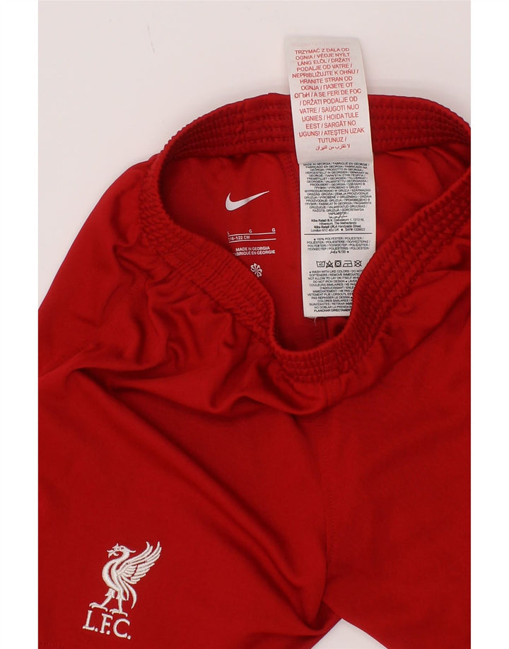 Pantaloncini sportivi Nike Liverpool da ragazzo, 6-7 anni, grande, rosso, in poliestere