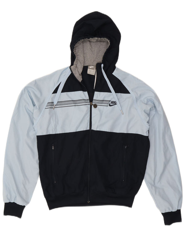 Giacca da tuta da uomo con cappuccio Nike UK 36/38 Small Blue Colourblock