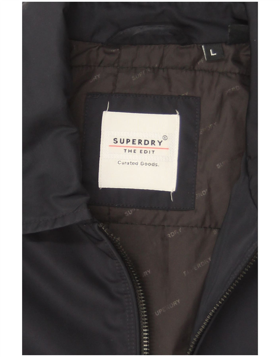 Giubbotto bomber da uomo Superdry UK 40 Large blu navy in poliestere