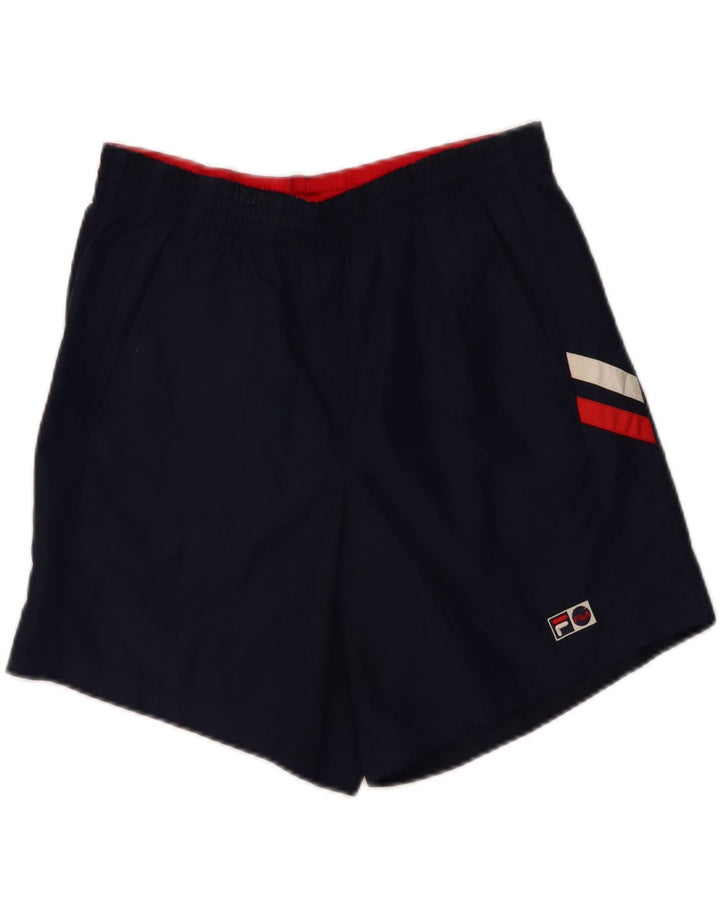 Pantaloncini sportivi Fila da uomo piccoli in poliestere blu navy