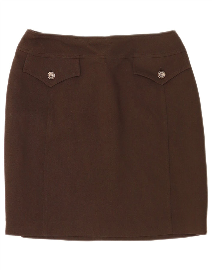 Minigonna da donna Max & Co. UK 8 piccola W26 lana vergine marrone
