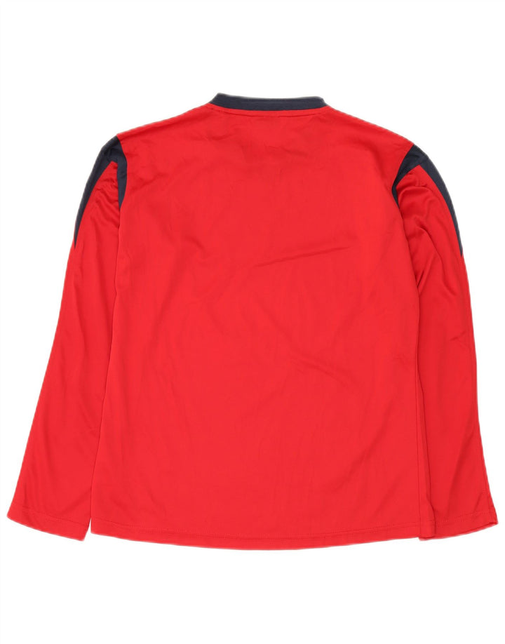 Maglia Asics Ragazzo Manica Lunga 13-14 Anni Poliestere Colourblock Rosso
