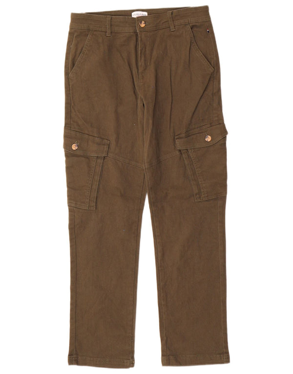 Polo Assn. Pantaloni cargo vestibilità regolare da ragazzo 14-15 anni W30 L30 Verde