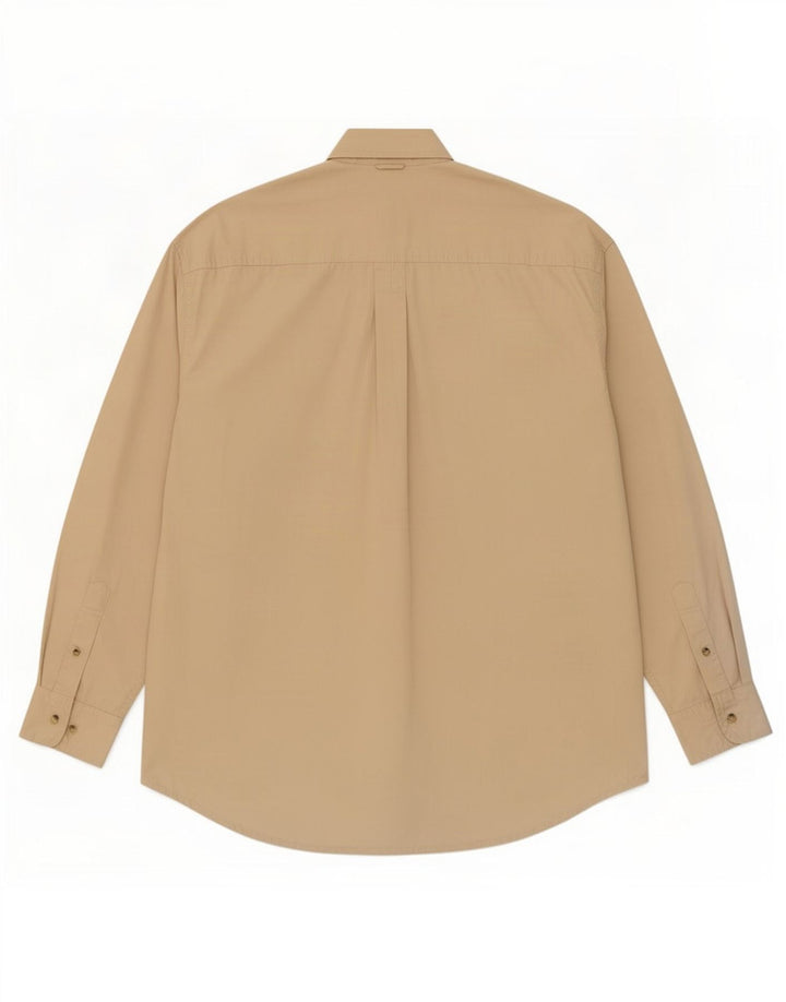 Camicia da uomo Timberland grande in cotone beige