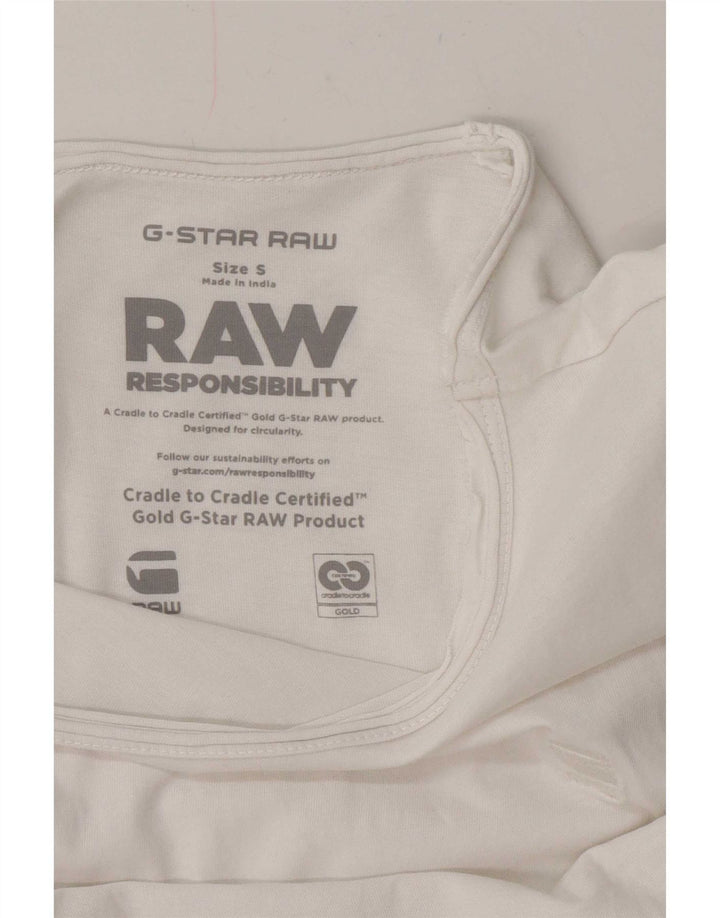 T-shirt grafica da uomo G-Star Top piccola bianca