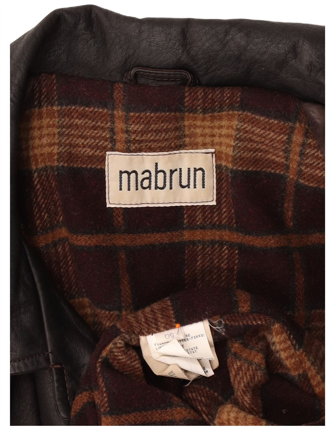 Cappotto oversize in pelle da donna MABRUN IT 50 XL Pelle marrone