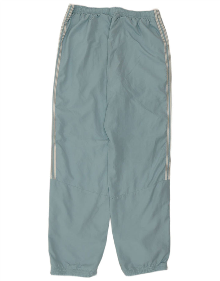 Pantaloni giacca a vento da donna Adidas UK 12 poliestere blu medio