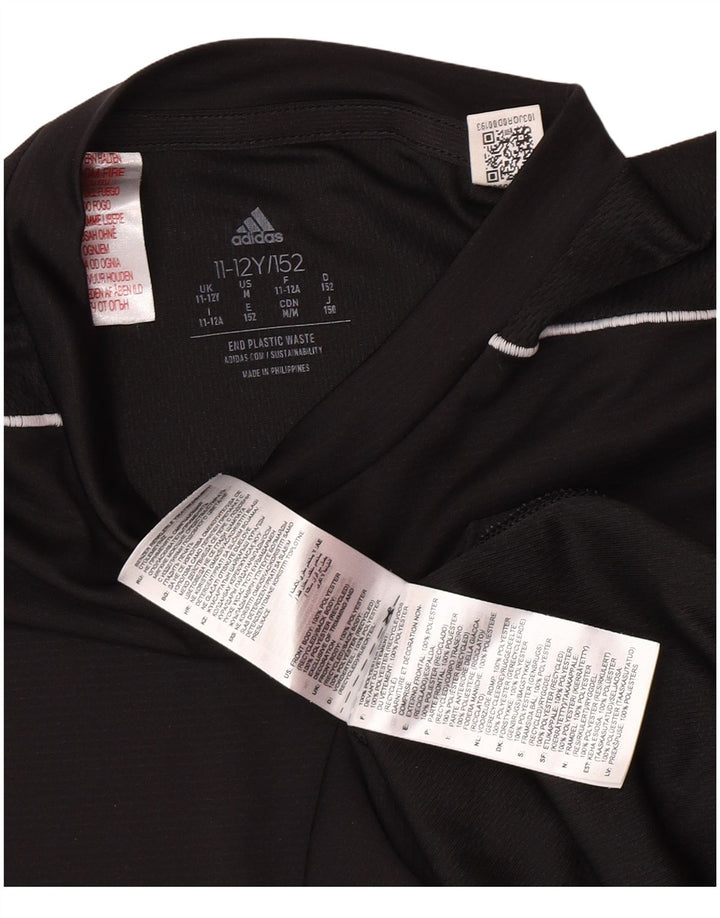 Maglietta Adidas Aeroready da ragazzo, 11-12 anni, in poliestere nero